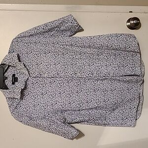 LIZ CLAIBORNE | MEN BUTTON UP SHIRT SIZE LARGE FLORAL PRINT
